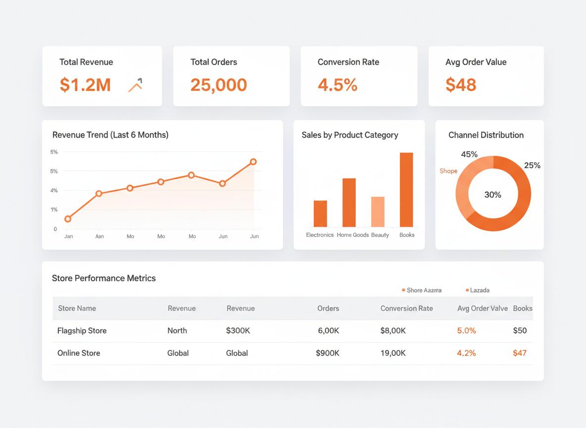 Analytics and reporting dashboard